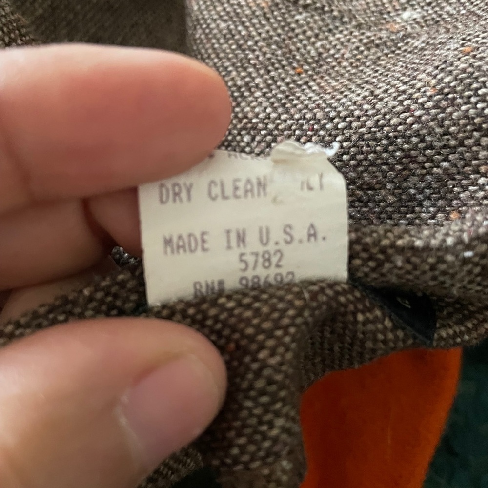 Anthropologie Brown Circle Patchwork Wool Blend S… - image 4